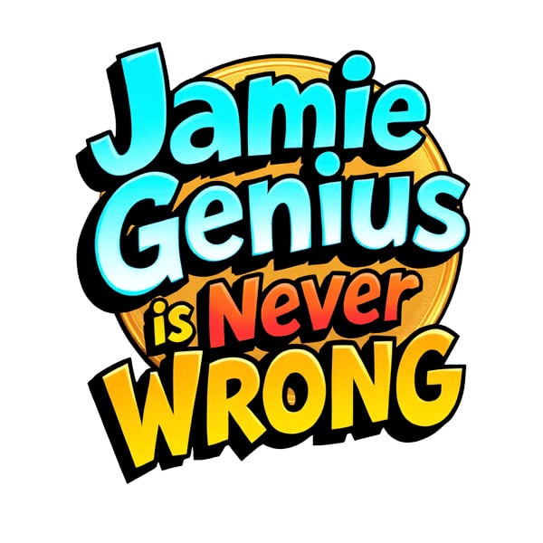 Jamie Genius is Never Wrong logo
