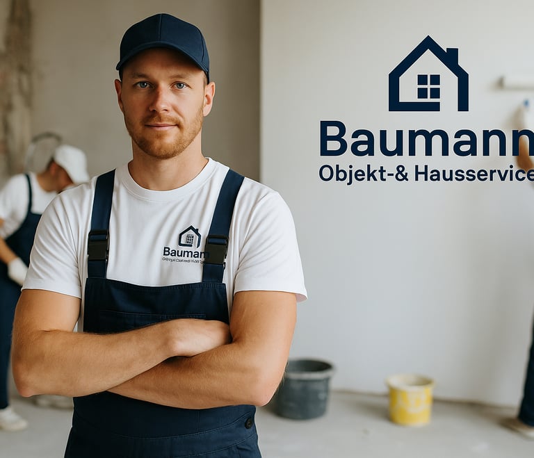 a man in overalls and a hat on a construction site