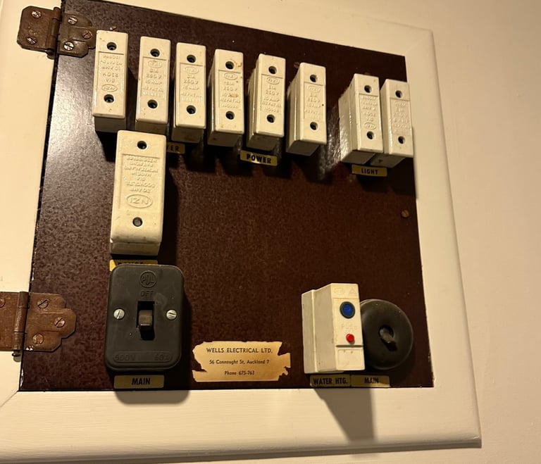 Emergency response electrician fixing tripped switchboard