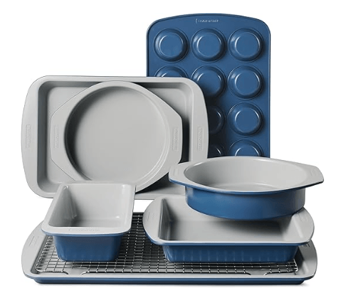 Tramontina Rise ceramic bakeware set with PFAS-free nonstick coating