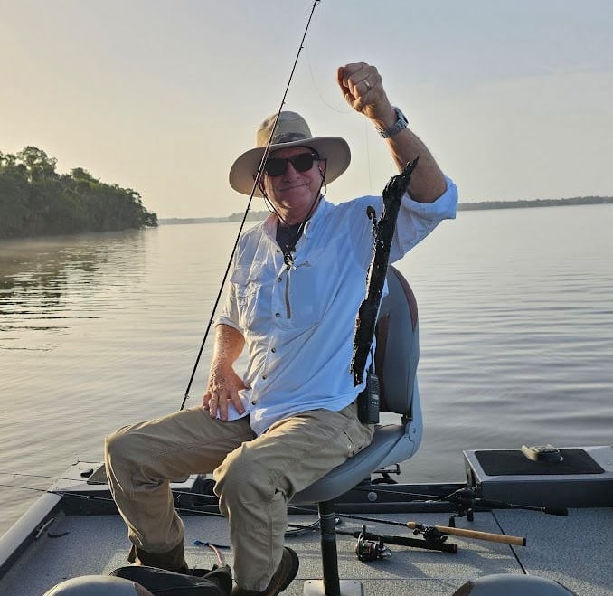 Larry with his stick fish