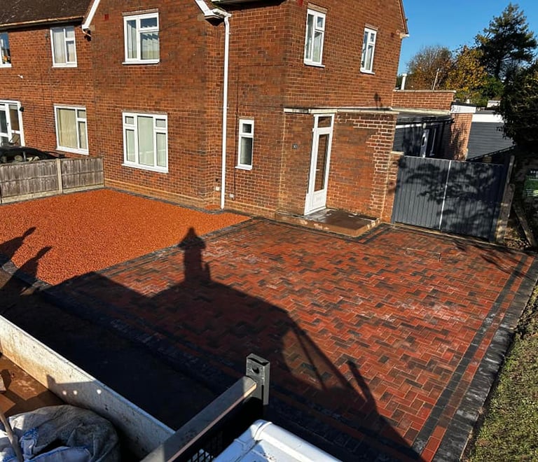 Block paving driveway in Worcester by B R Building and Landscapes