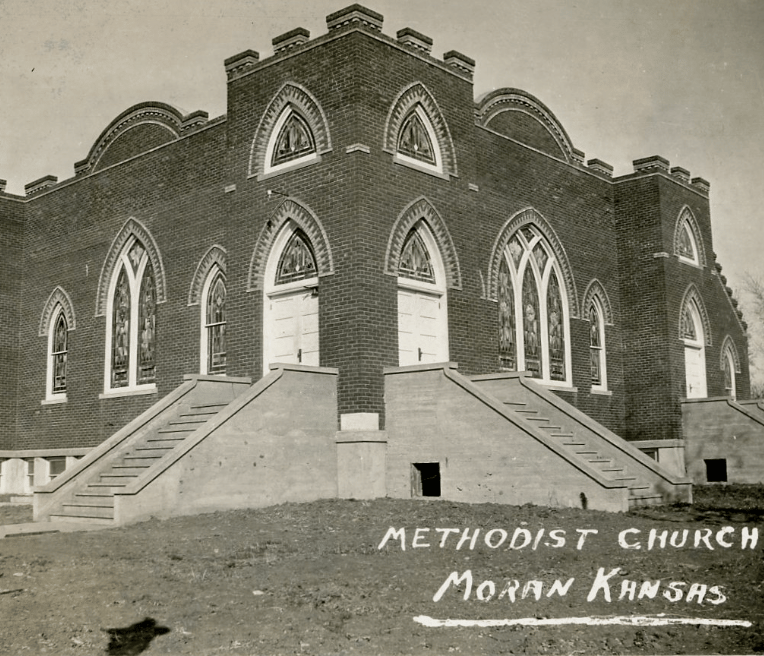 Moran, KS United Methodist Church built in 1914