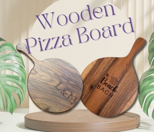 wooden pizza board