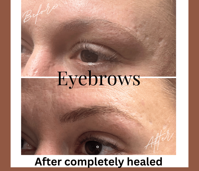 permanent powder eyebrows
