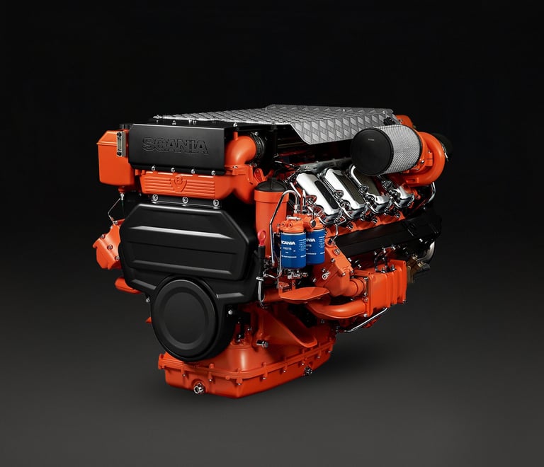 Motore Marino Scania DI 16 70M - 625 CV / 460 kW