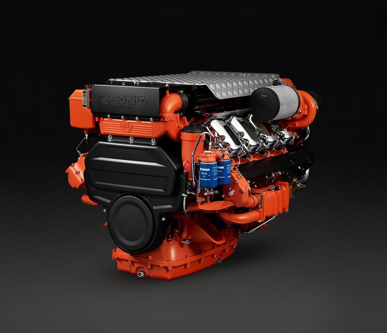 Motore Marino Scania DI 16