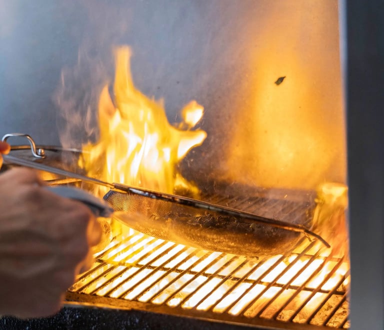fuoco brace griglia losko ristorante