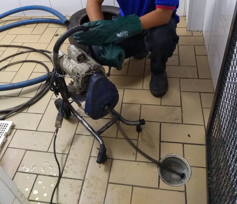 desobstrução de ralo