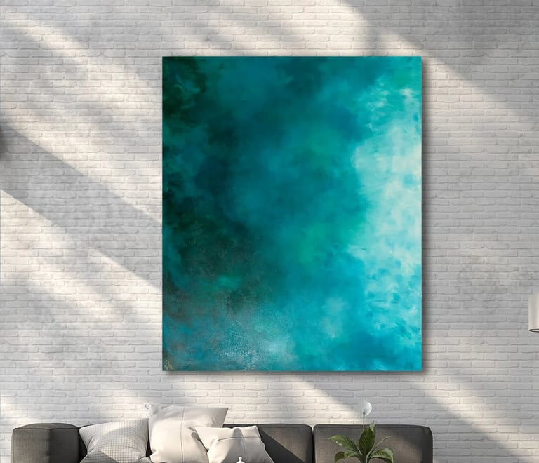 "Teal Universe'' 60x48 Pensacola HR