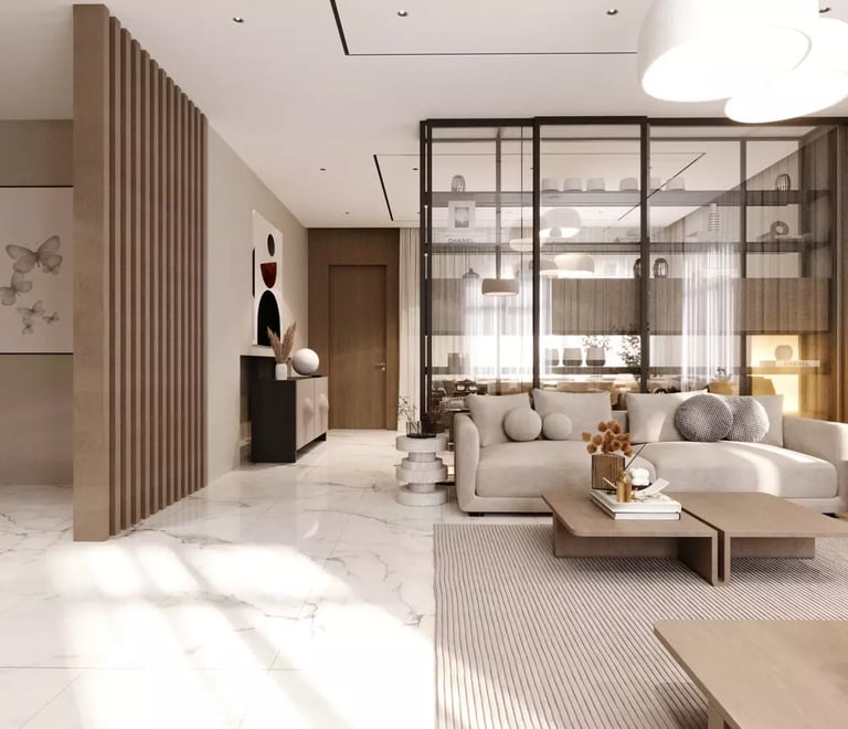 تصميم داخلي فيلا بالرياض