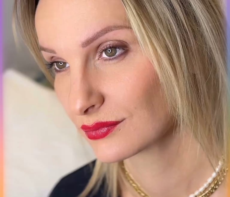 Après maquillage permanent des sourcils DermoRepair Clinic Sedan 