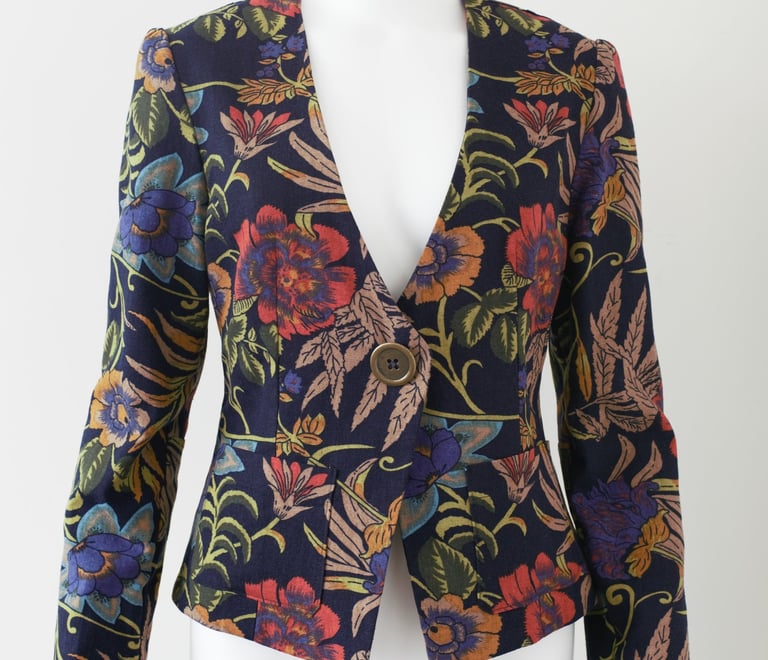 Abstract floral jacket a signature Rogue Coat jacket