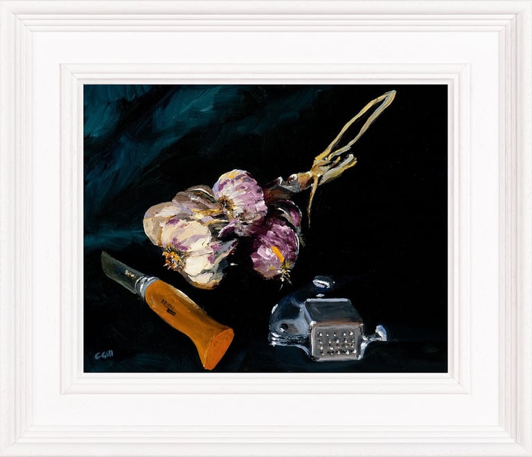 kitchen original oil painting by Chris Gill