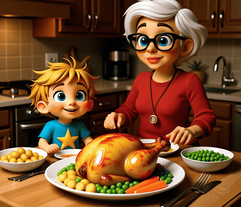 Nanny prepares dinner alveystarr.com