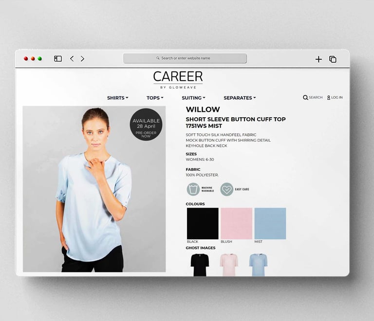 Product Page - Career by Gloweave Website (Gloweave)