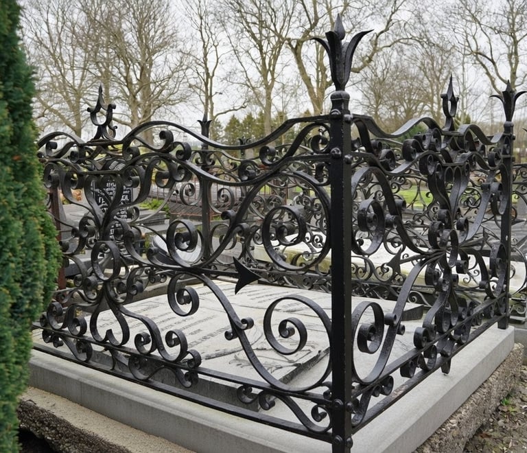 Een hersteld grafmonument in Harlingen krijgt weer een waardige uitstraling