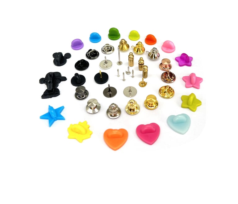 all types pf pin backings