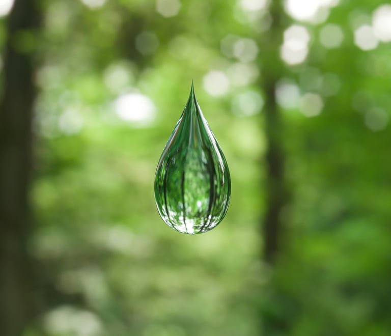 Clean water symbolizing eco‑friendly laundry process in Bali