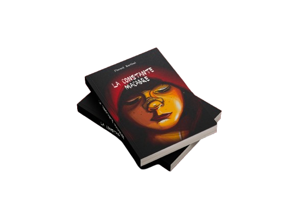 Mockup roman broché La Constante Macabre - Florent Barthel, auteur.