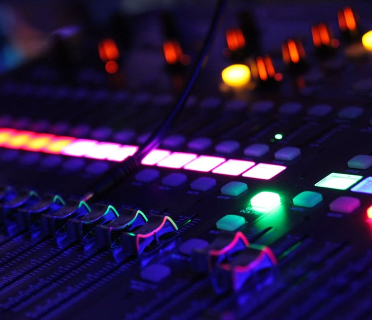 a digital sound mixing console