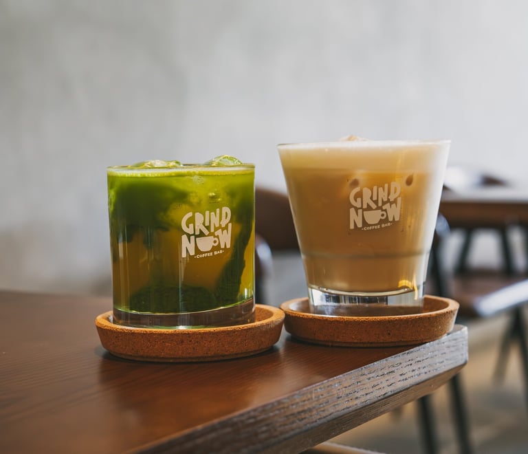 Jungle Mint and Butterscotch Seasalt at Grind Now Coffee Bar Batam