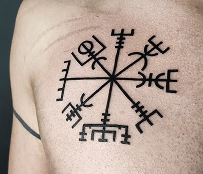 Vegvisir tattoo.