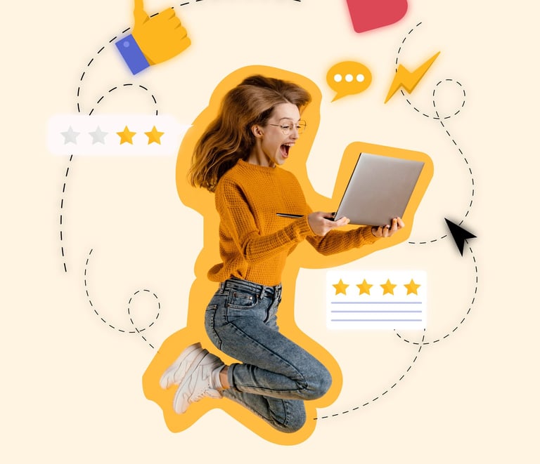 Customer experience and engagement concept illustration for digital marketing solutions by TheDigiWold.in