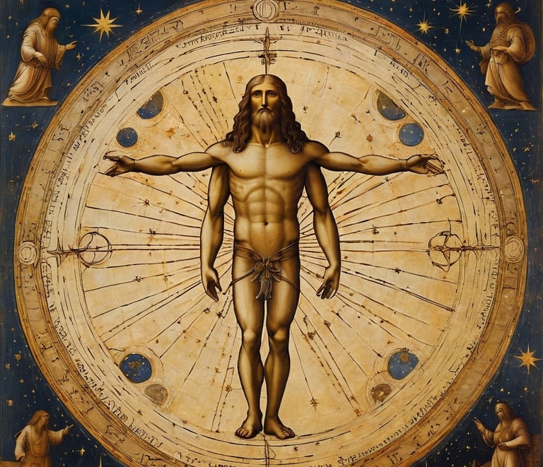 man is a map of psychic energy corresponding to different planets in astrology