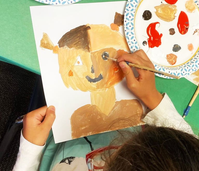 color mixing portrait