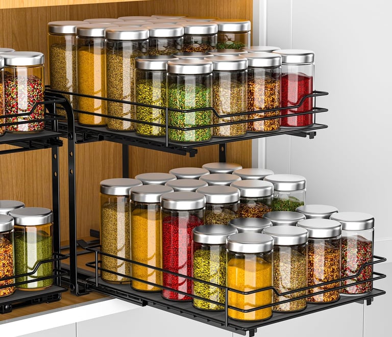 2-Tier Pull-out spice rack