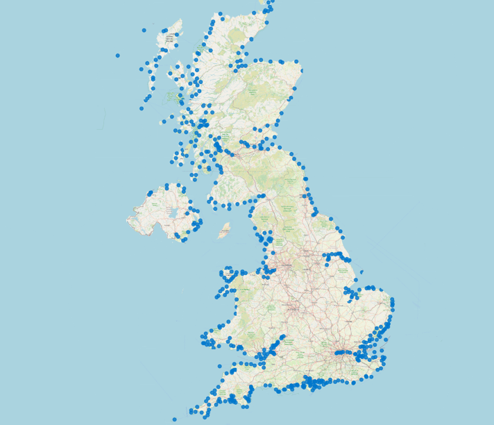 tide station locations around the uk