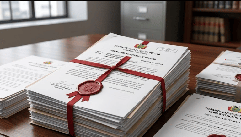 Official government documents from Bolivia - Hans Soruco Suárez Abogado
