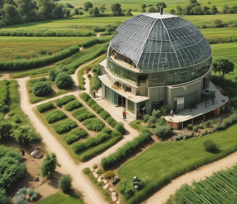 A vibrant wetland landscape illustrating thriving biodiversity under a soft sunrise.