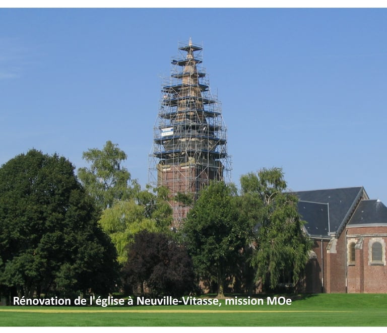 plandarchi Arras - Ré­no­va­tion de l'église à Neu­ville-Vi­tasse, mis­sion MOe