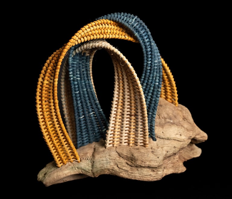 Breakfast of Champions, cane, reed, driftwood