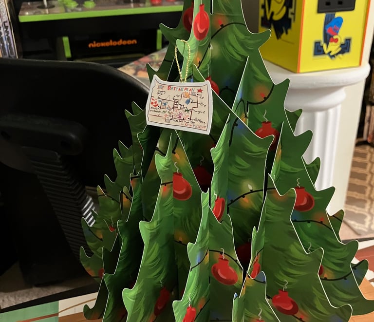 The FIrst Ornament Symbolizes the Christmas Message Best: Extreme Prejudice to all Bandits