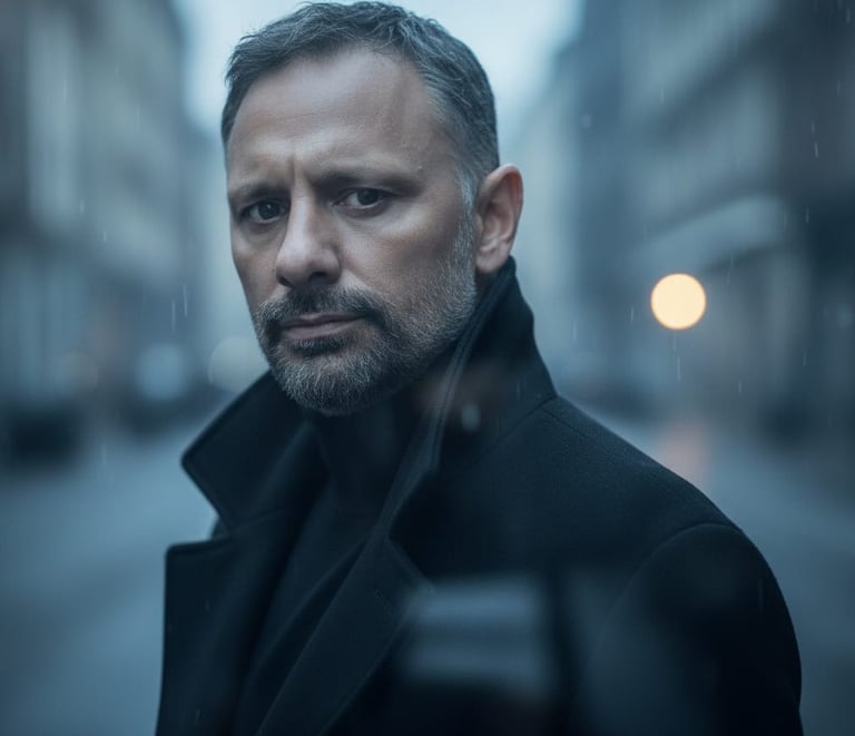 a picture of colin adams, PADI course director stood in the street