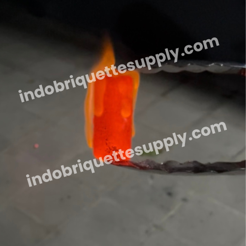 Burning Indonesia Coconut Charcoal Hexa Red Color