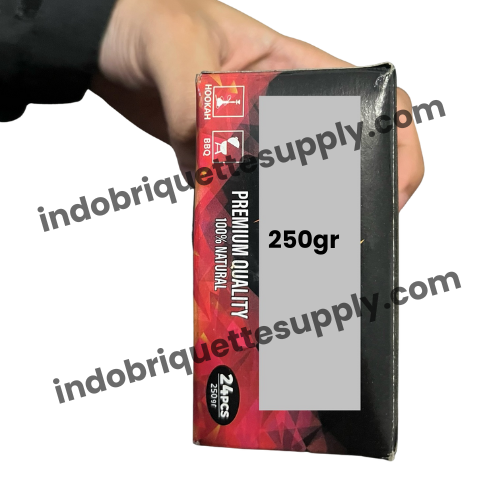 250gr Inner Box Packaging Full Color Rectangle Coconut Charcoal