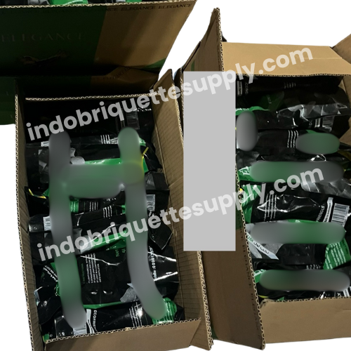 1KG Inner plastic Packaging inside brown master box coconut charcoal