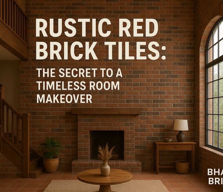 rustic brick cladding with burnt effect cladded on a bungalow wall