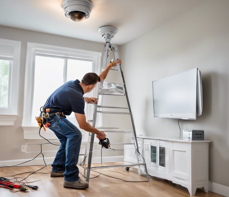 white concrete house surrounded by trees