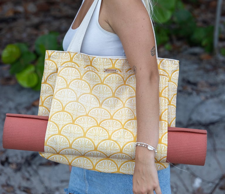 yoga bag or beach towel bag