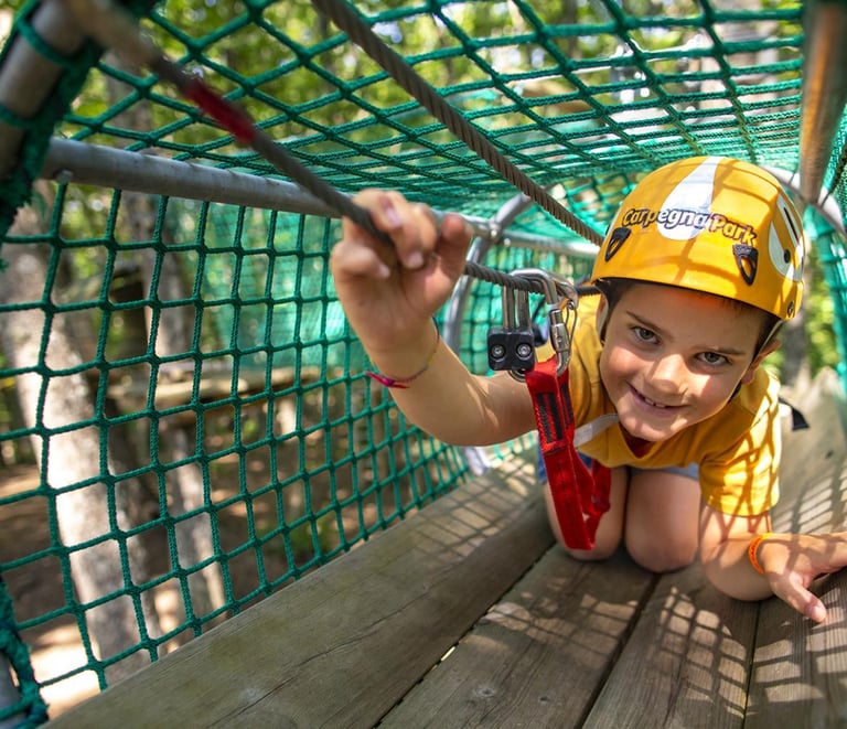 Carpegna Park, giochi sugli alberi, natura e divertimento