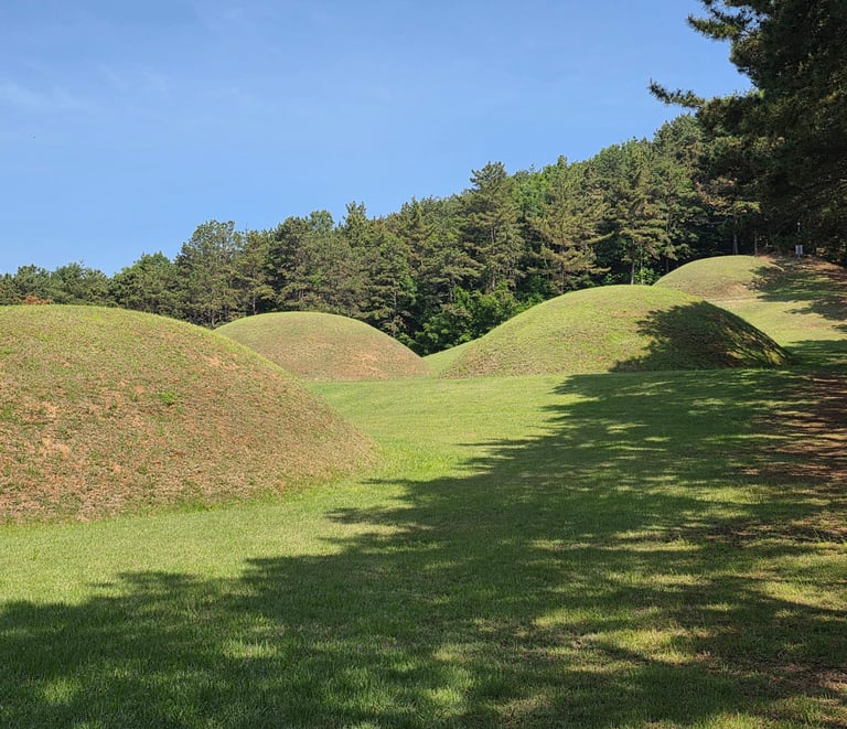 Royal Tombs Park, tombs 1, 2, 5 and 6.