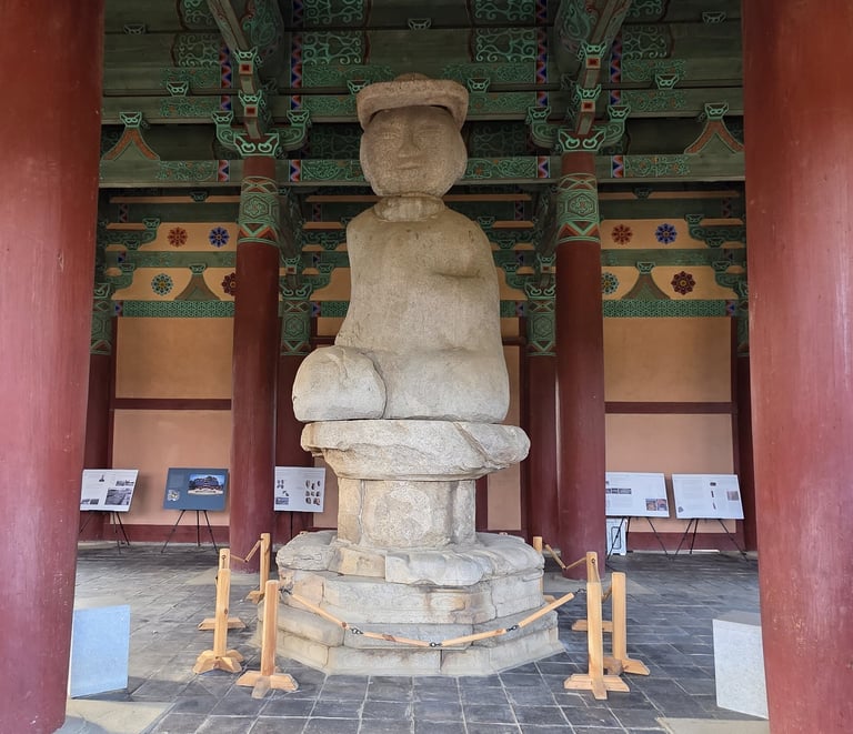 Jeongnimsa's Goryeo stone seated Buddha
