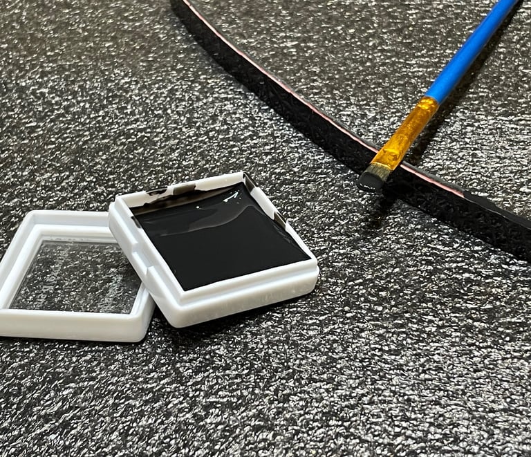 finition au cuir liquide 