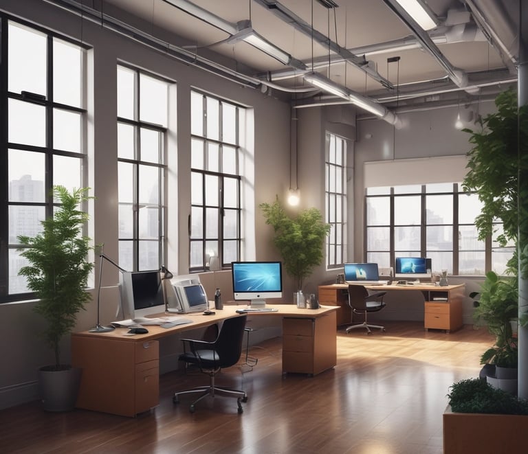Close-up of hands typing on a keyboard with zst.com displayed on the monitor.