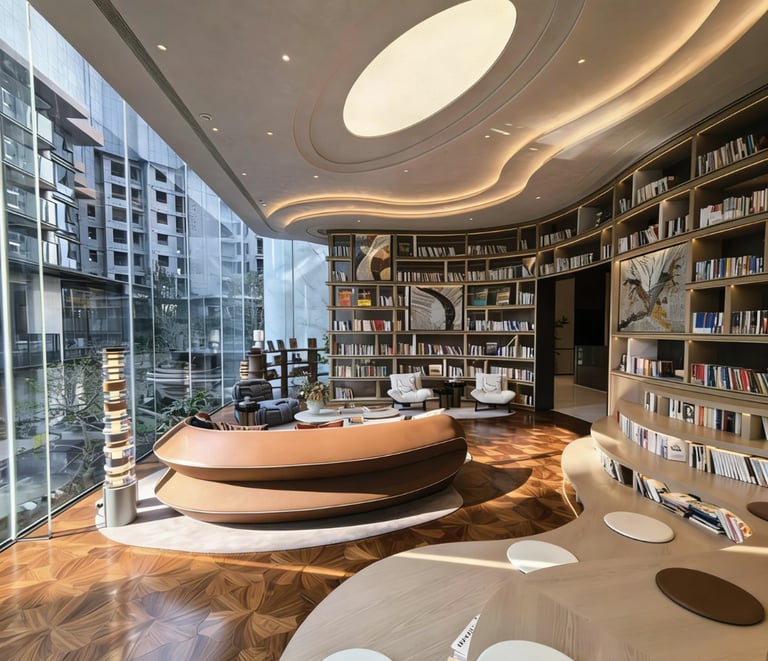 Classic library cabinetry for elegant residential interiors.